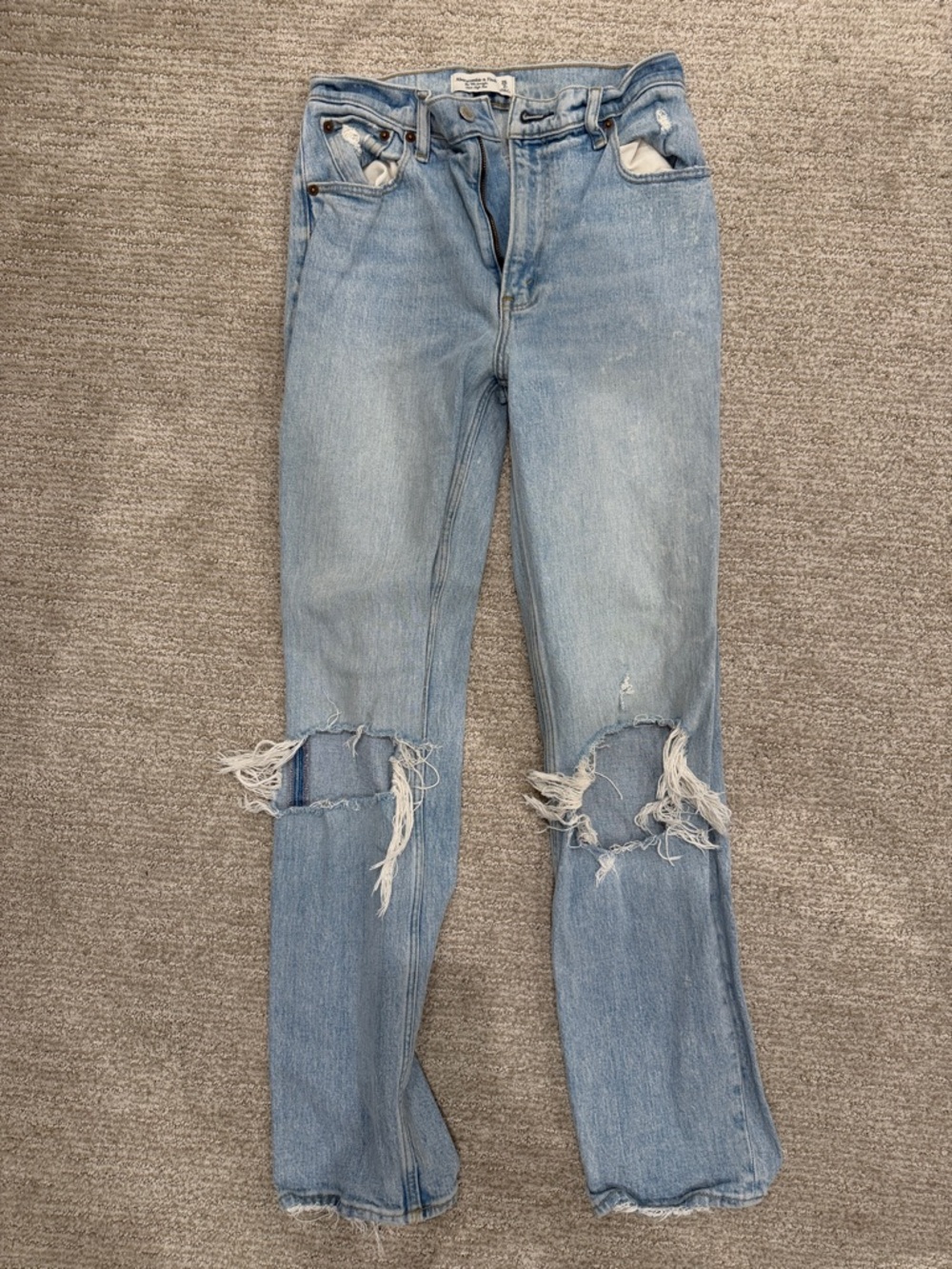 Abercrombie Light Blue Distressed Women’s Jeans